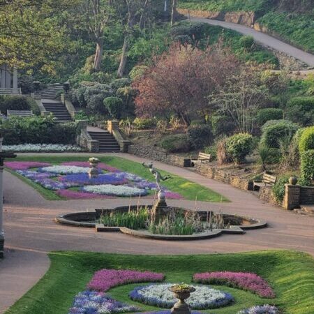 The Italian Gardens at South Cliff, Scarborough